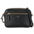 Camera Bag, &pound;395, Handbags, Black, Leather, Front view